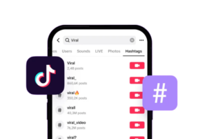 Use TikTok hashtags